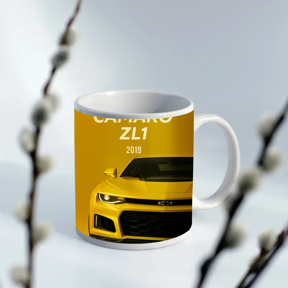 Chevrolet Camaro ZL1 Yellow Front View – Mugs
