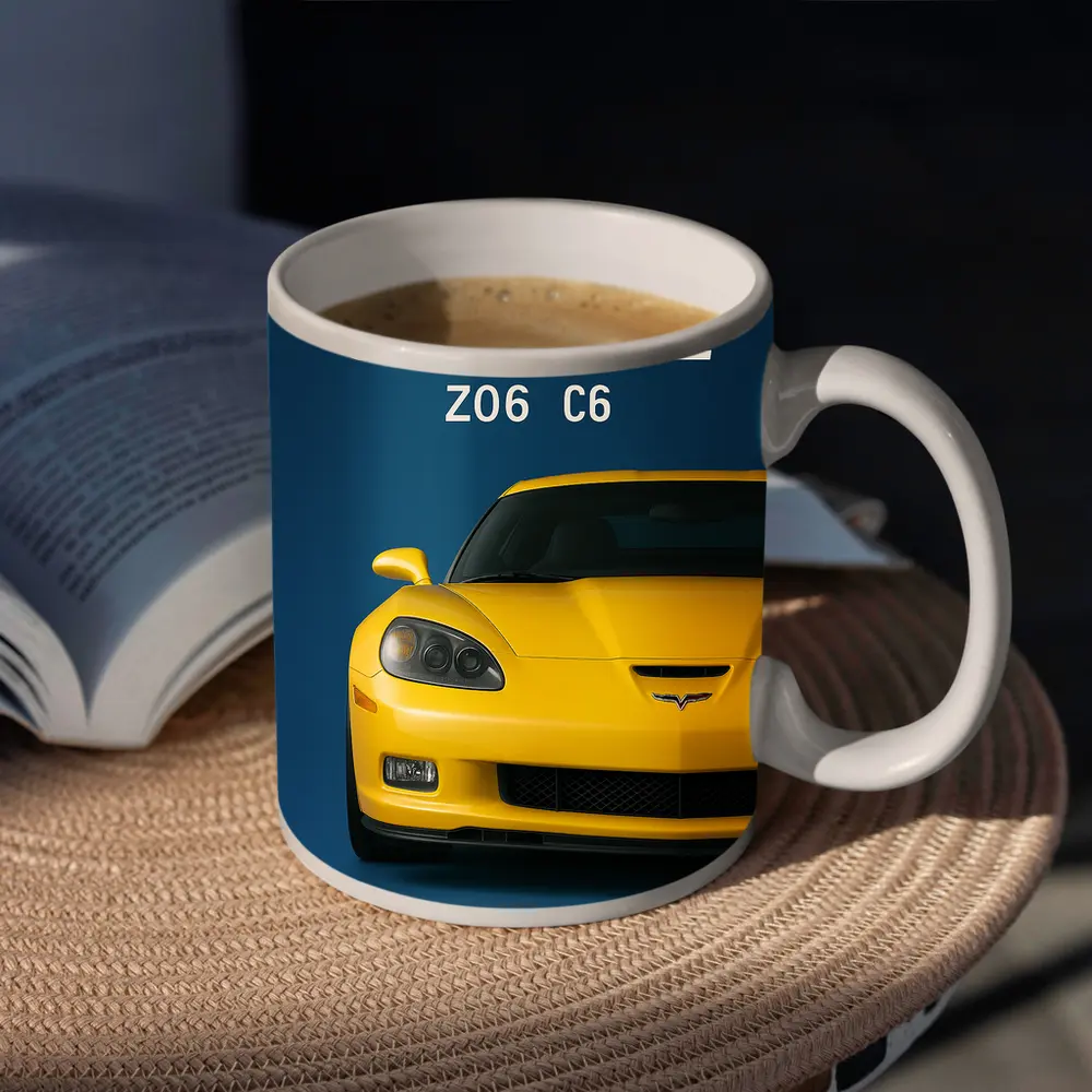 Chevrolet Corvette Z06 C6 Yellow Blue – Mugs