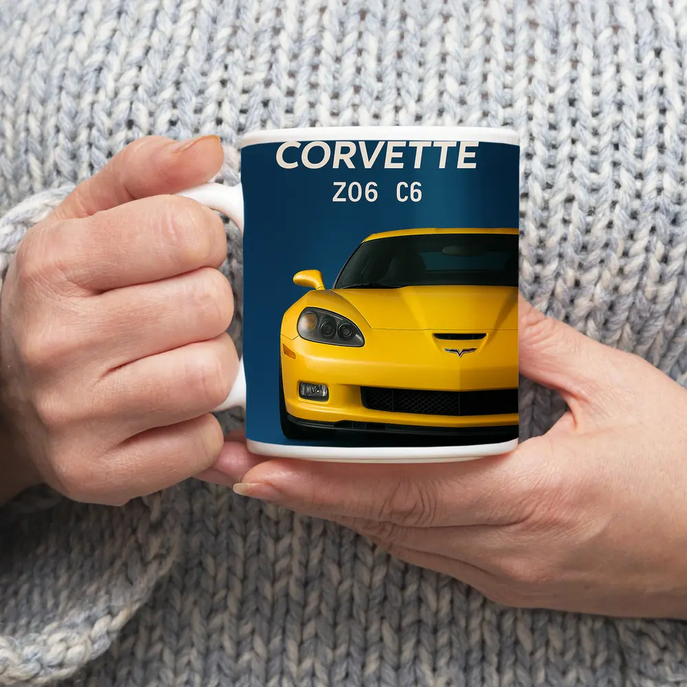 Chevrolet Corvette Z06 C6 Yellow Blue – Mugs