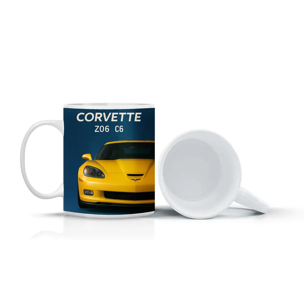 Chevrolet Corvette Z06 C6 Yellow Blue – Mugs