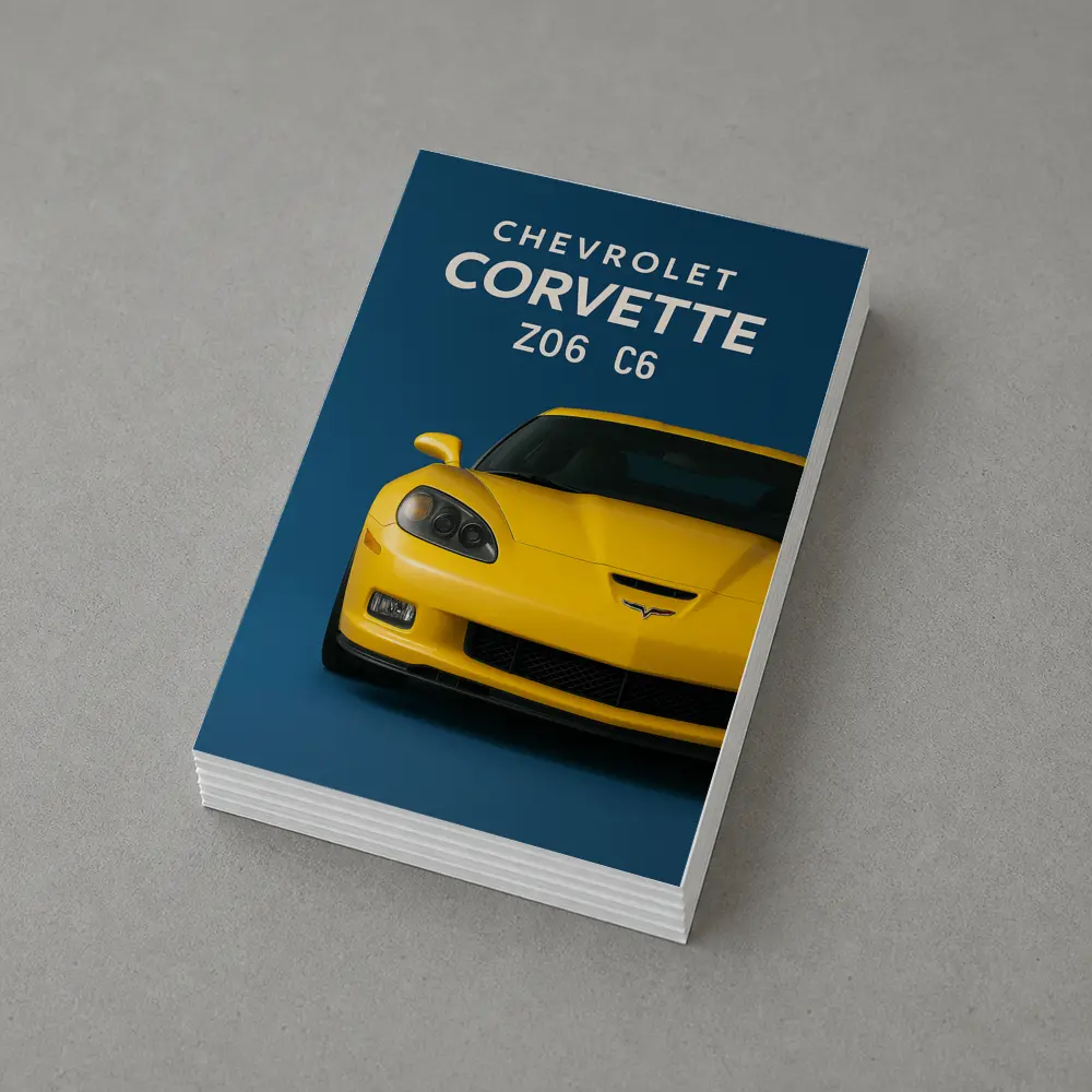 Chevrolet Corvette Z06 C6 Yellow Blue – Postcards