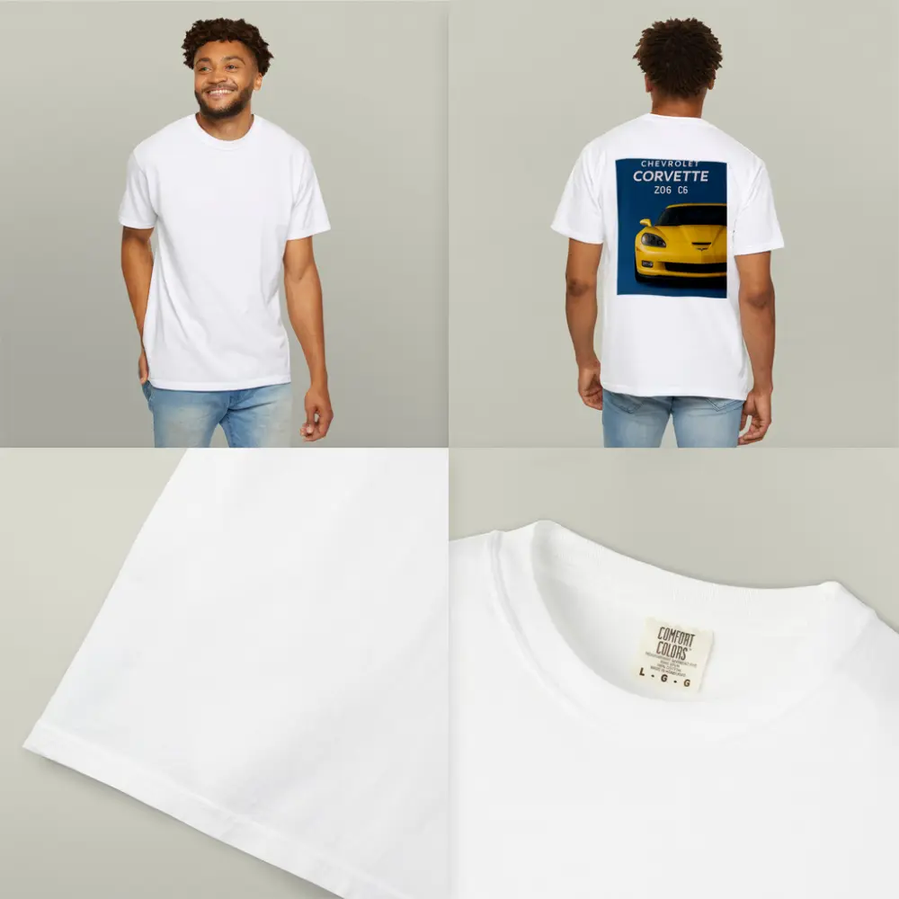 Chevrolet Corvette Z06 C6 Yellow Blue – T-Shirts