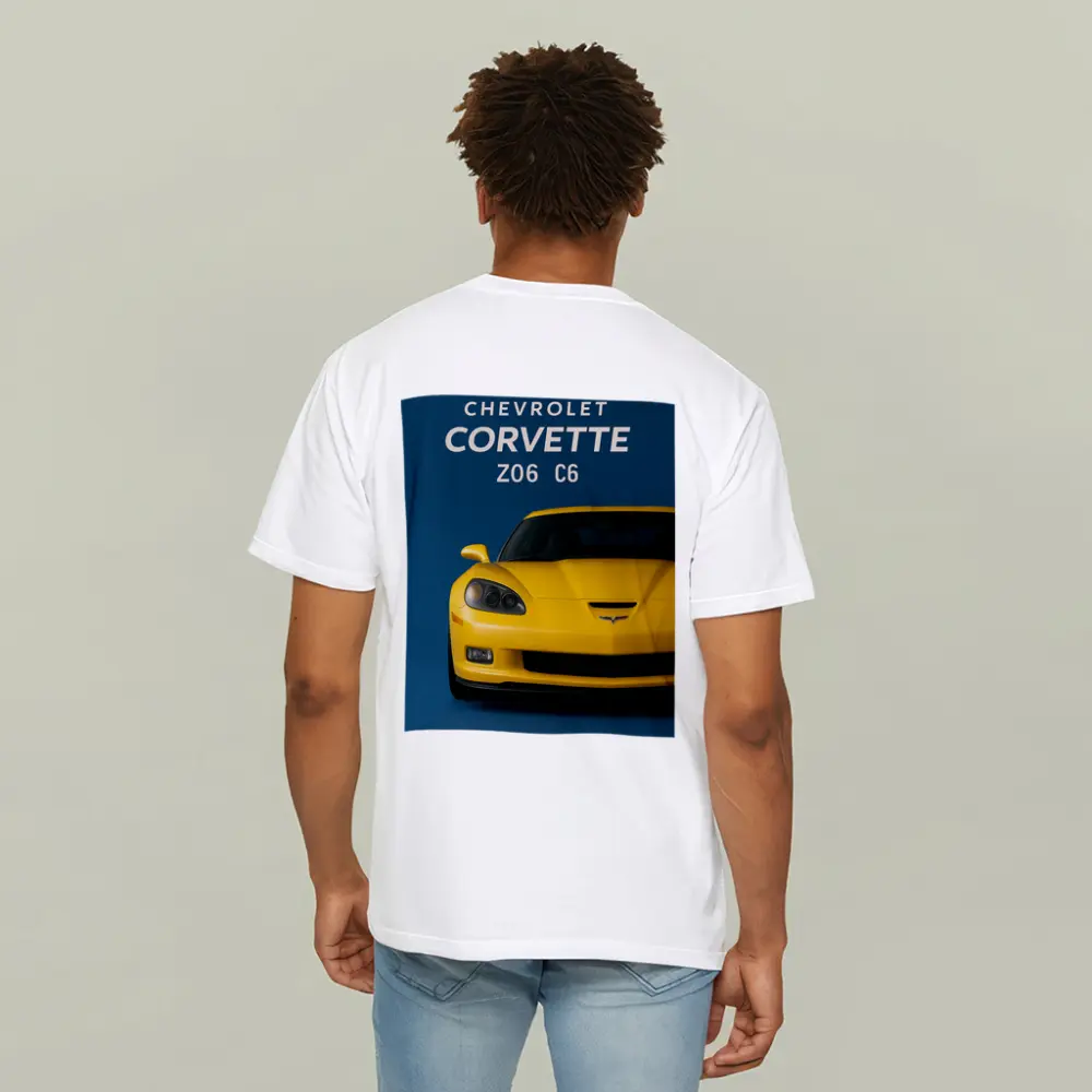 Chevrolet Corvette Z06 C6 Yellow Blue – T-Shirts