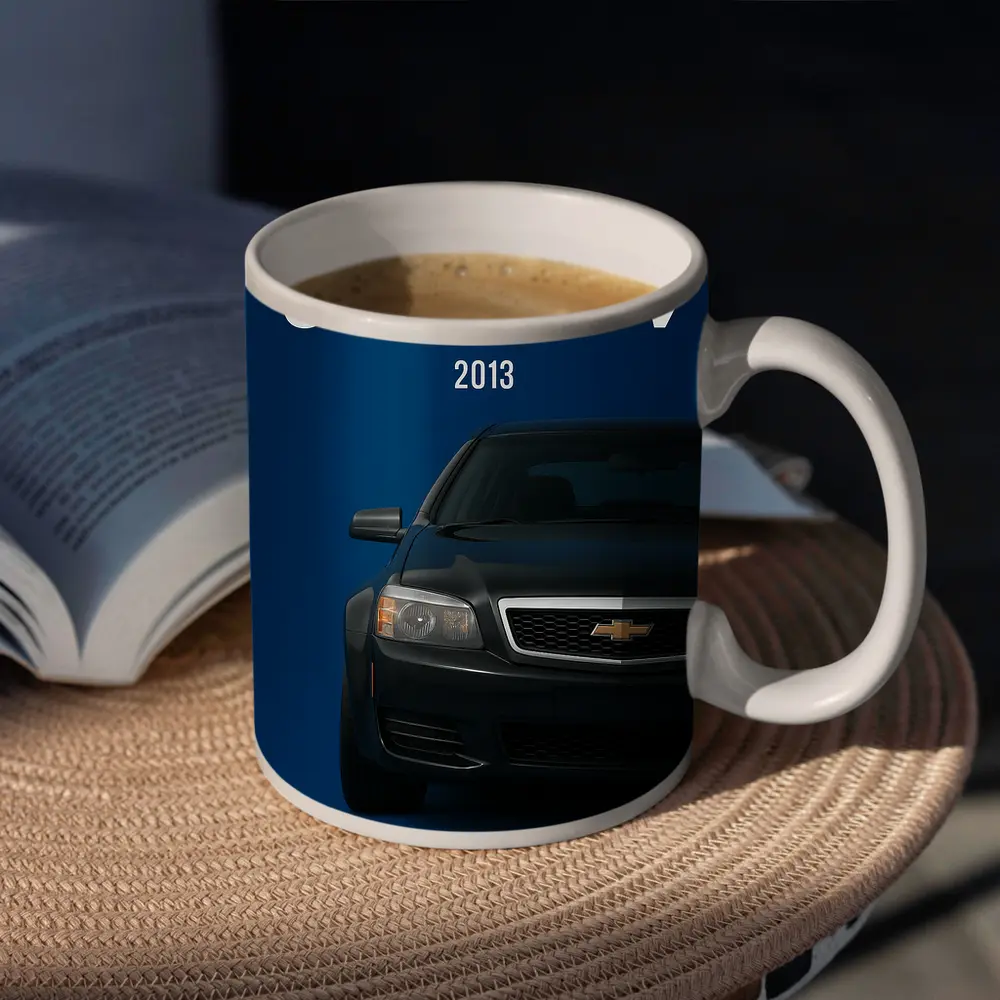 Chevrolet Caprice PPV Dark Blue Background – Mugs