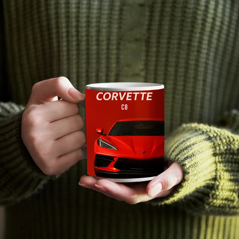 Chevrolet Corvette C8 Red Bold Front – Mugs