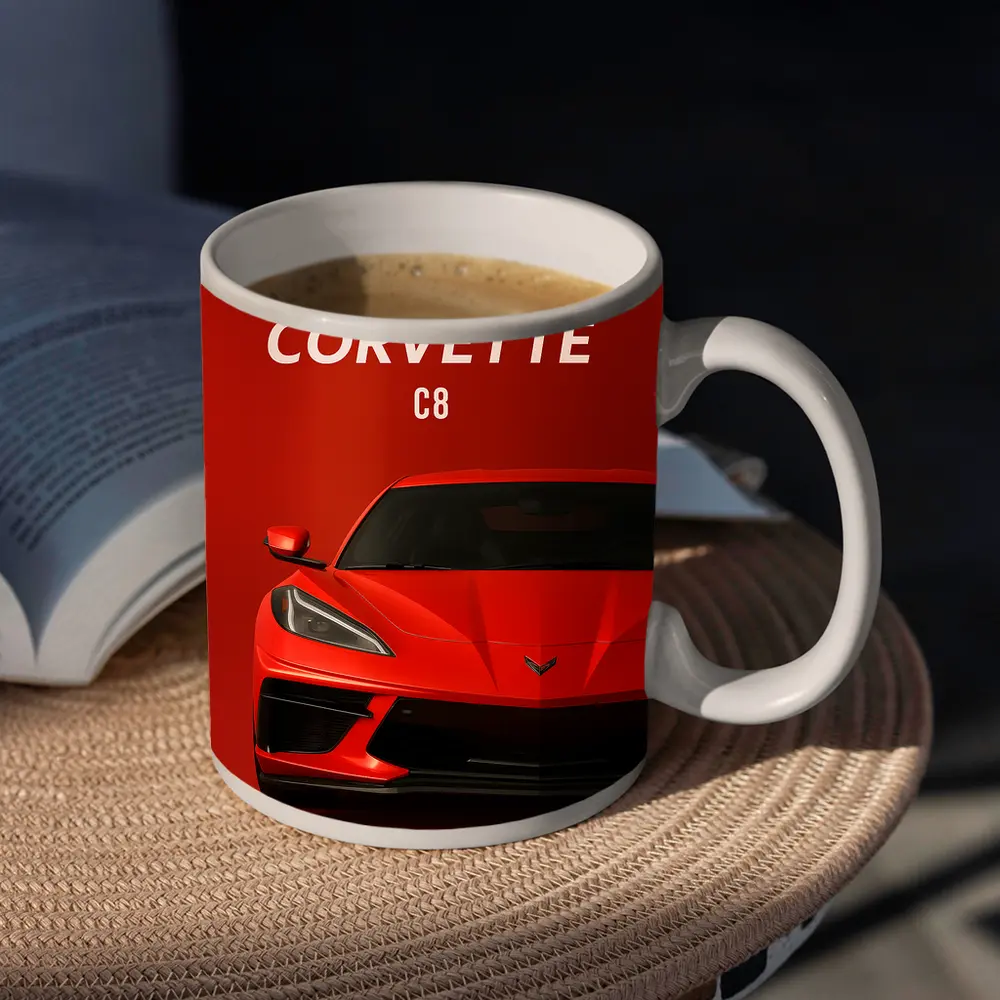Chevrolet Corvette C8 Red Bold Front – Mugs
