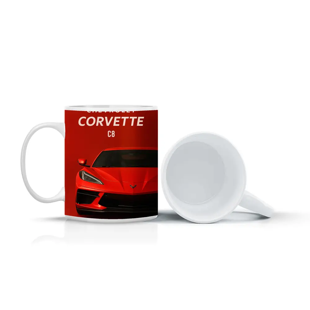 Chevrolet Corvette C8 Red Bold Front – Mugs