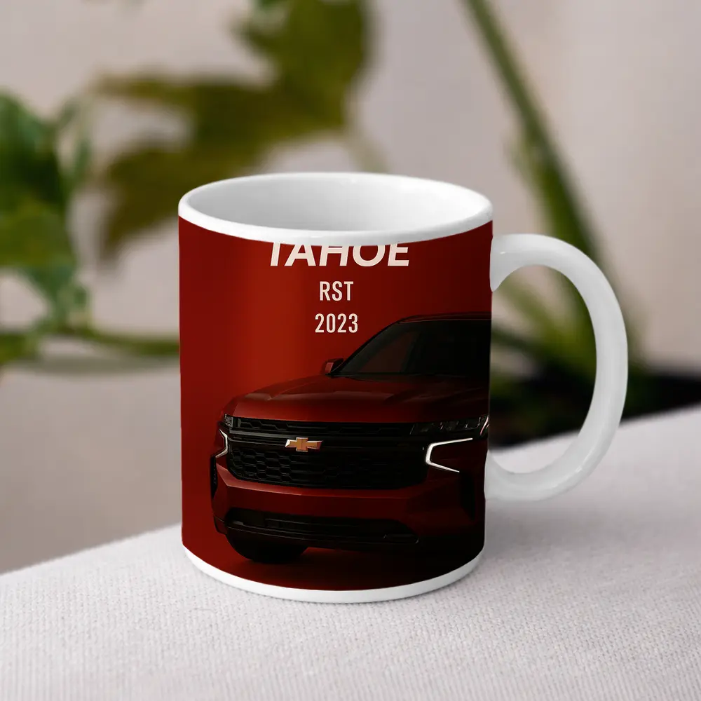 Chevrolet Tahoe RST Red Bold Front View – Mugs