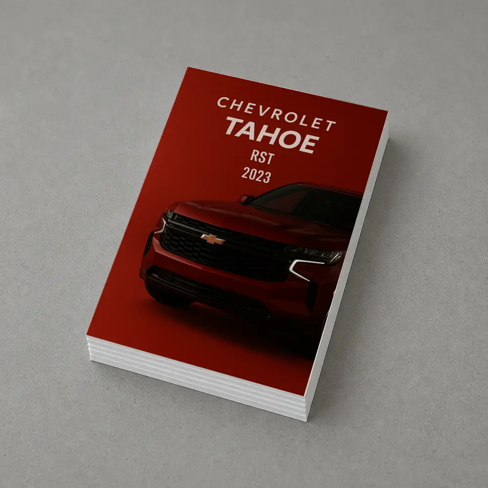 Chevrolet Tahoe RST Red Bold Front View – Postcards