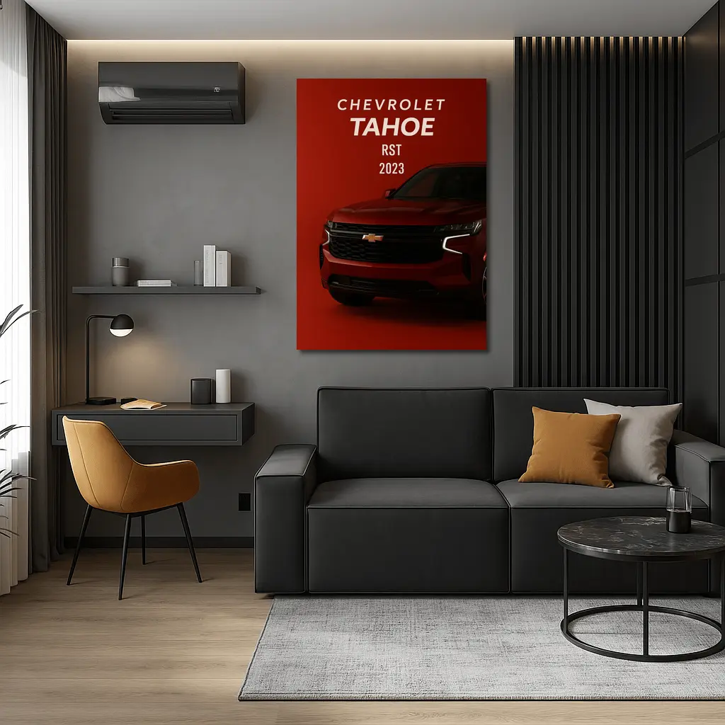 Chevrolet Tahoe RST Red Bold Front View – Wall Art