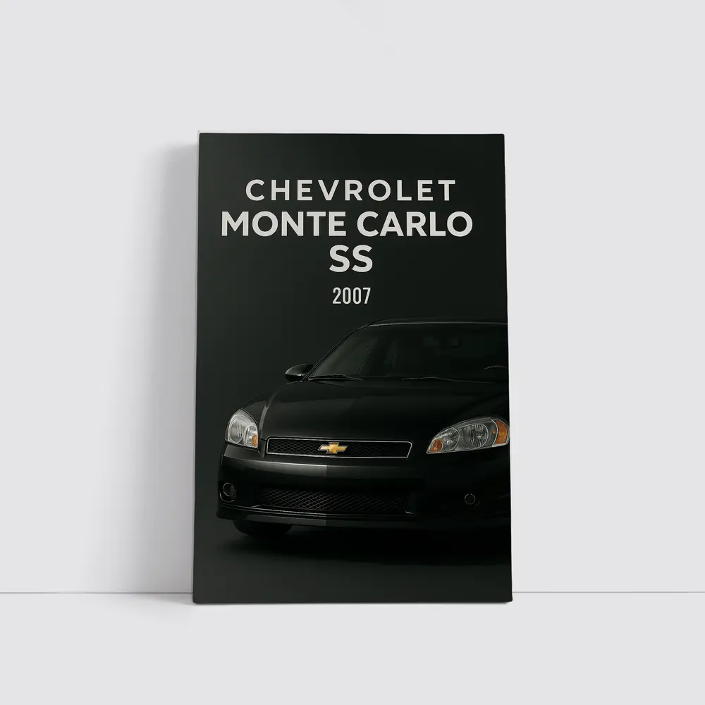 Chevrolet Monte Carlo SS Dark Studio – Wall Art