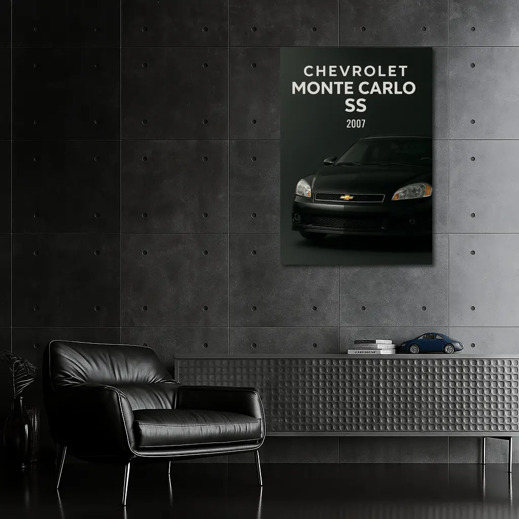 Chevrolet Monte Carlo SS Dark Studio – Wall Art