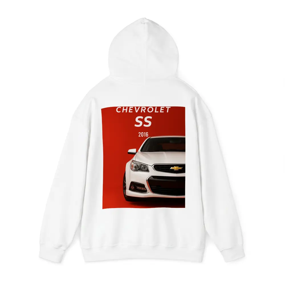 Chevrolet SS 2016 White Red Background – Hoodies