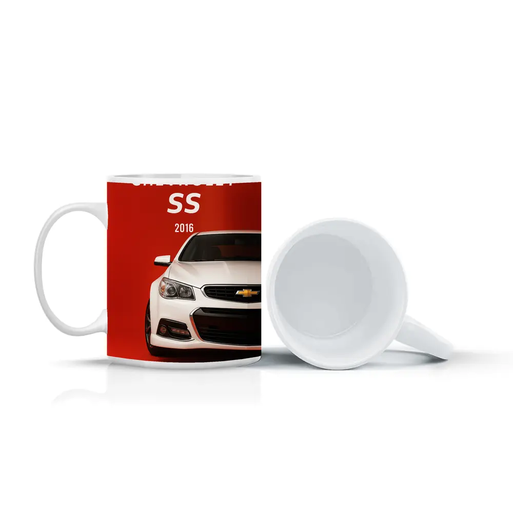 Chevrolet SS 2016 White Red Background – Mugs