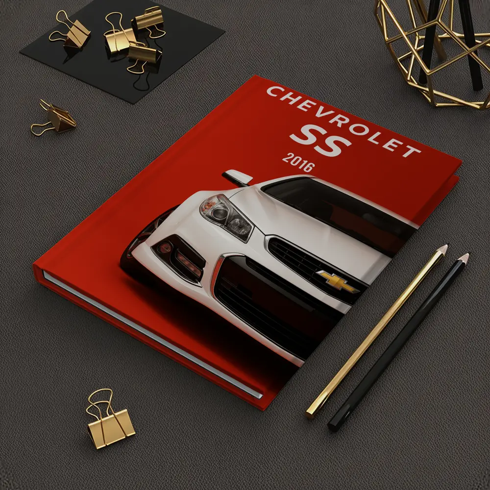Chevrolet SS 2016 White Red Background – Notebooks