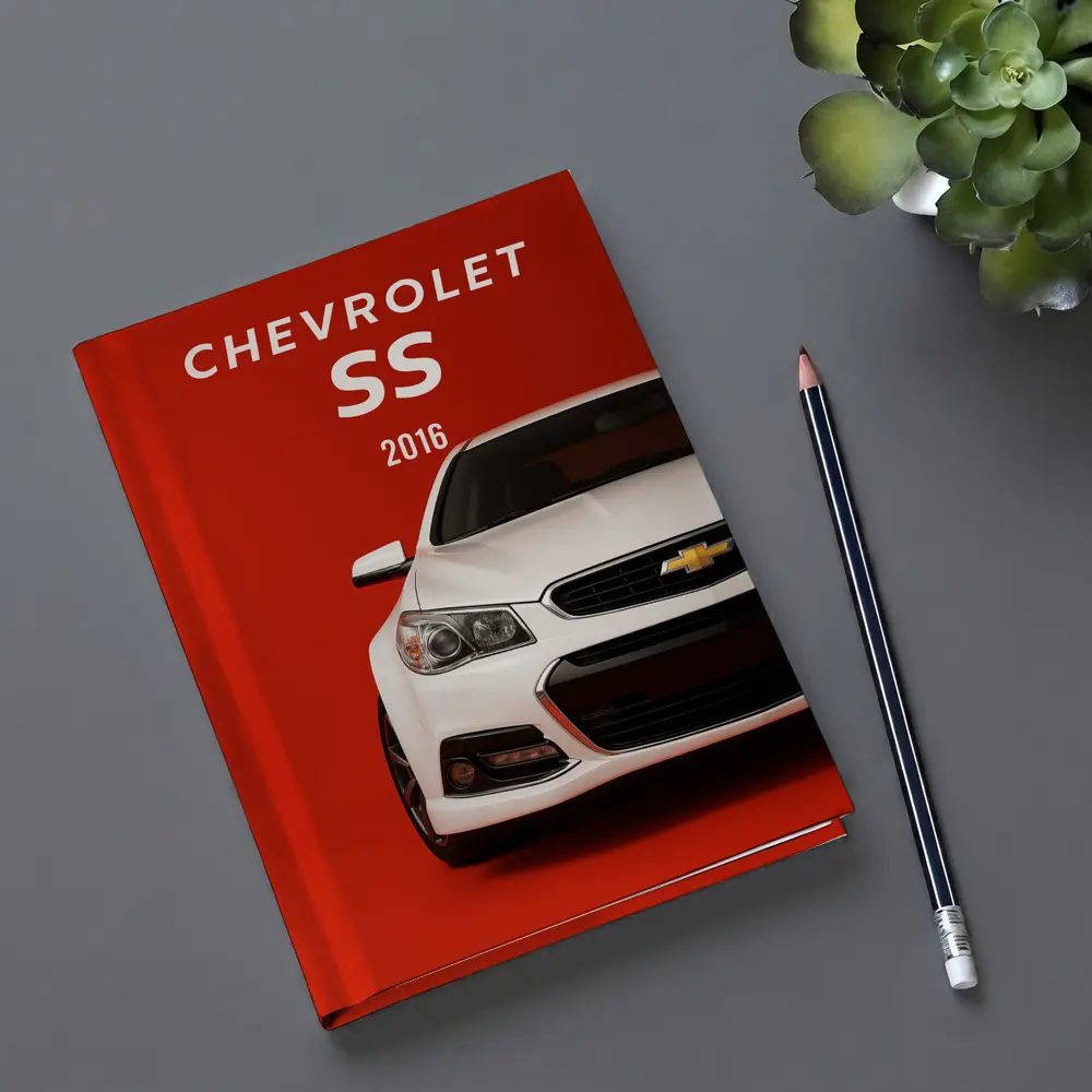 Chevrolet SS 2016 White Red Background – Notebooks