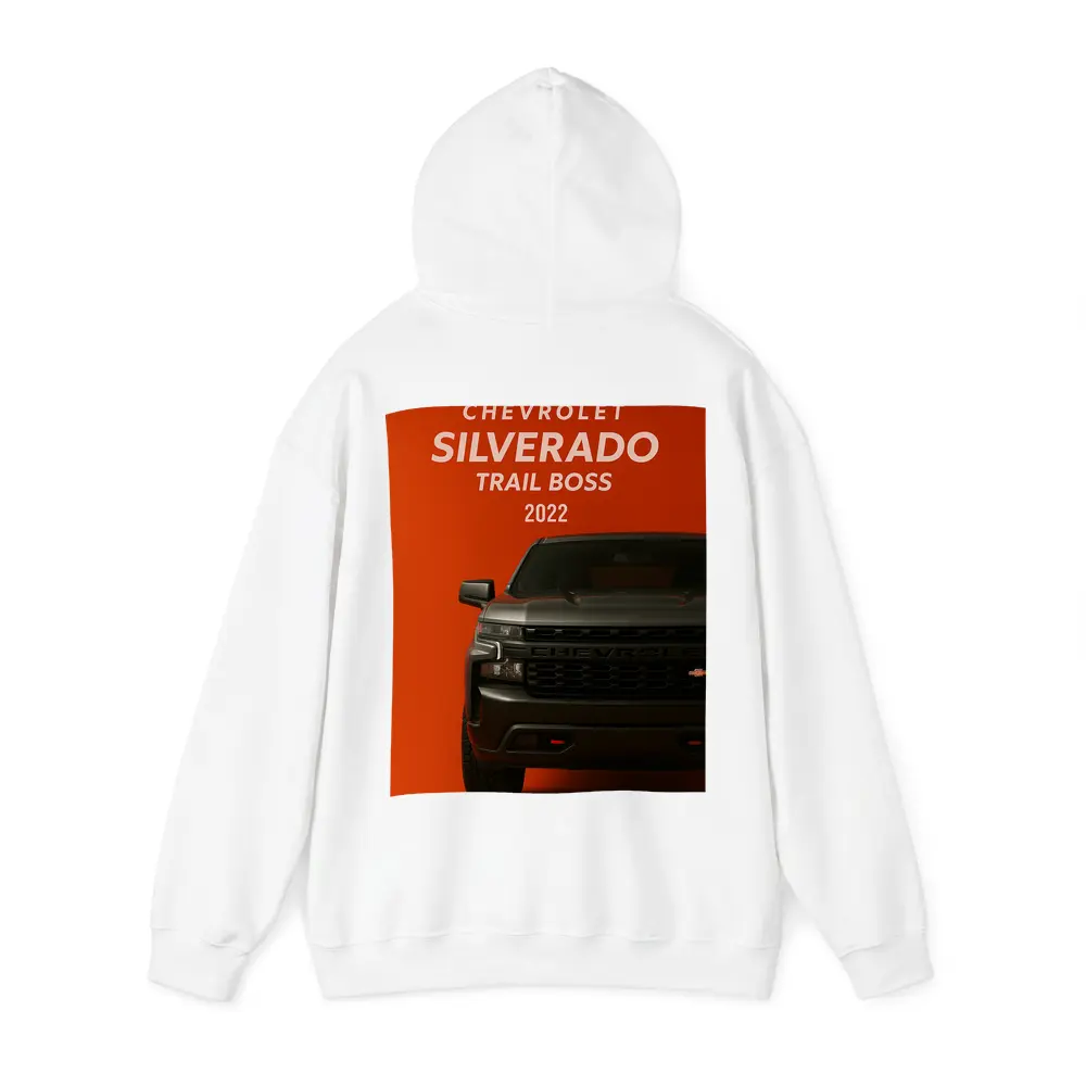Chevrolet Silverado Trail Boss Orange Background – Hoodies