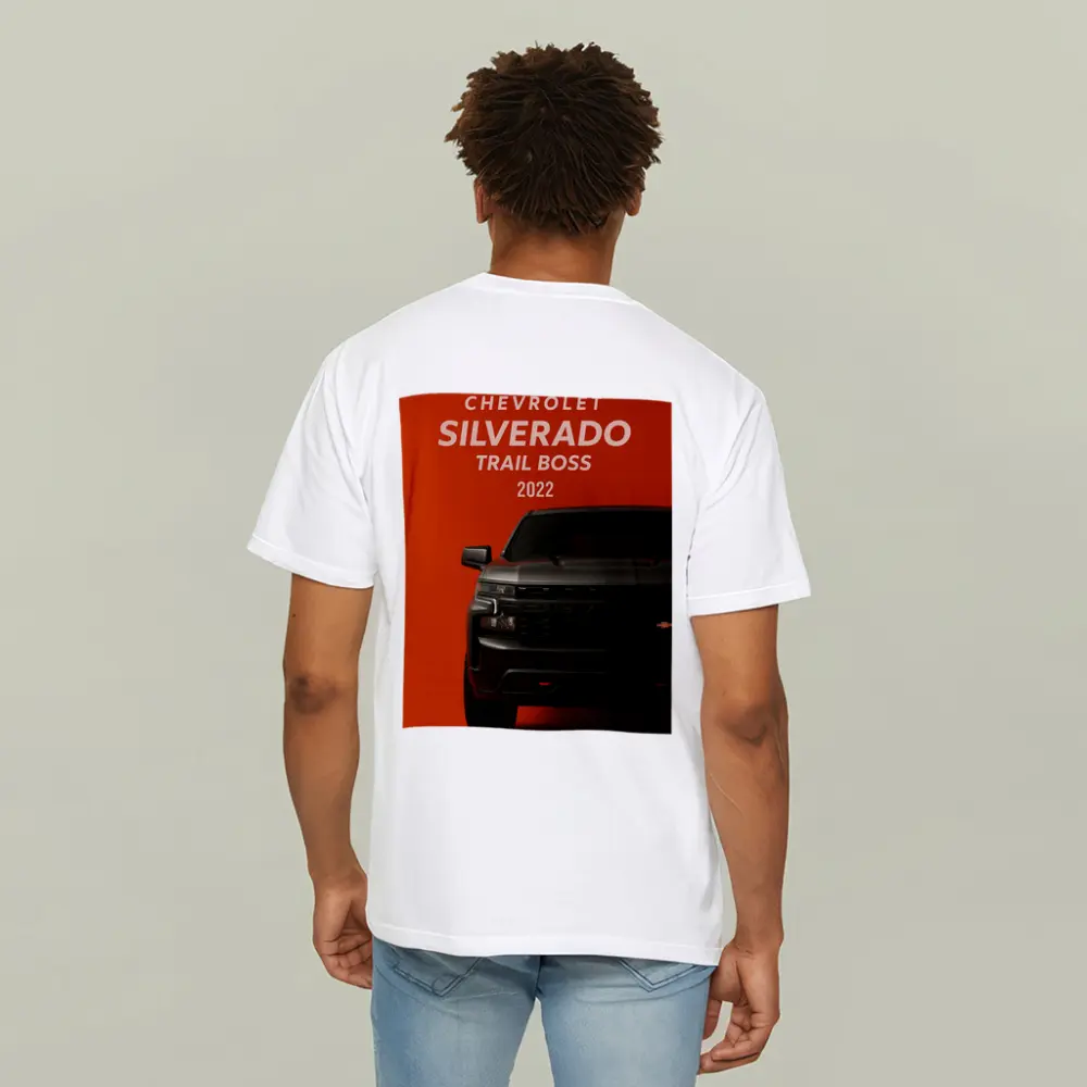 Chevrolet Silverado Trail Boss Orange Background – T-Shirts