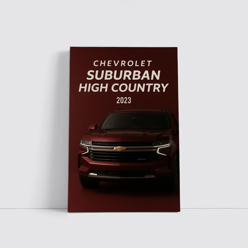 Chevrolet Suburban High Country Dark Red – Wall Art