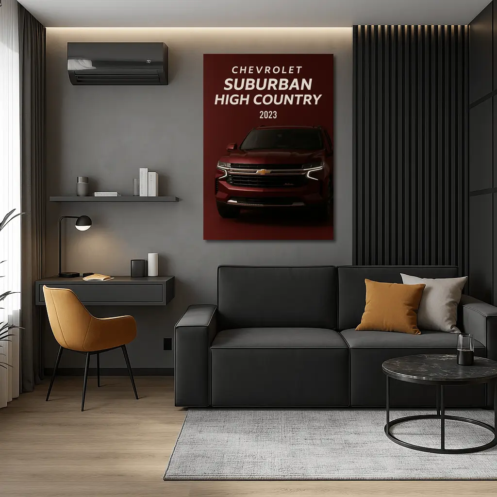 Chevrolet Suburban High Country Dark Red – Wall Art