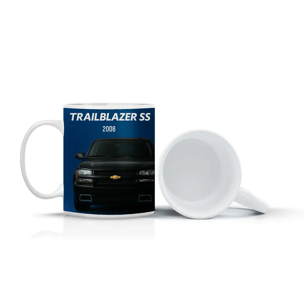 2008 Chevrolet Trailblazer SS Blue Background – Mugs