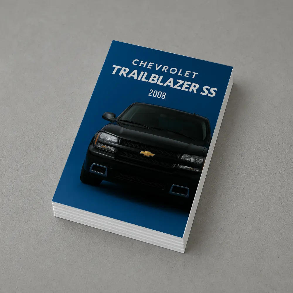 2008 Chevrolet Trailblazer SS Blue Background – Postcards