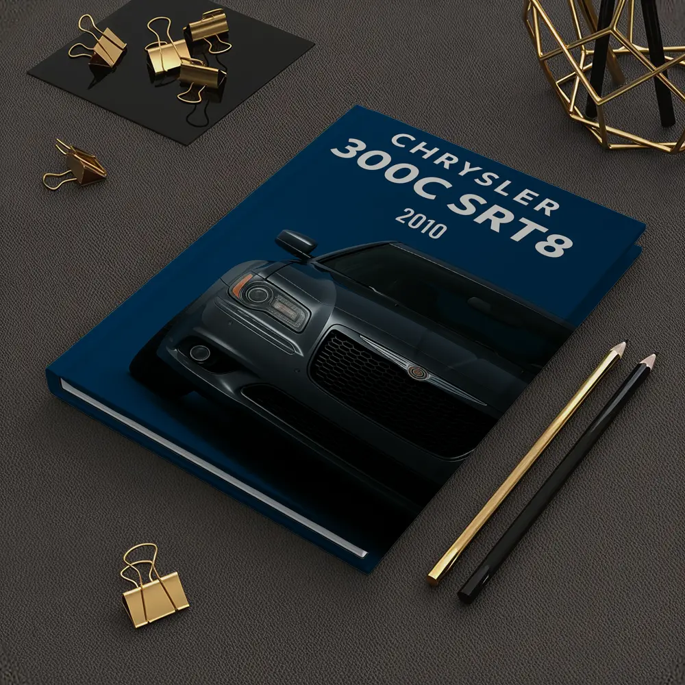 Chrysler 300C SRT8 Dark Blue Minimal Art – Notebooks