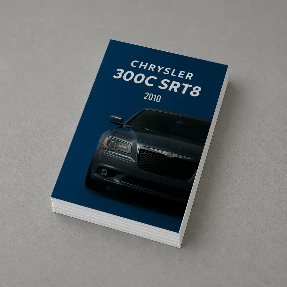 Chrysler 300C SRT8 Dark Blue Minimal Art – Postcards