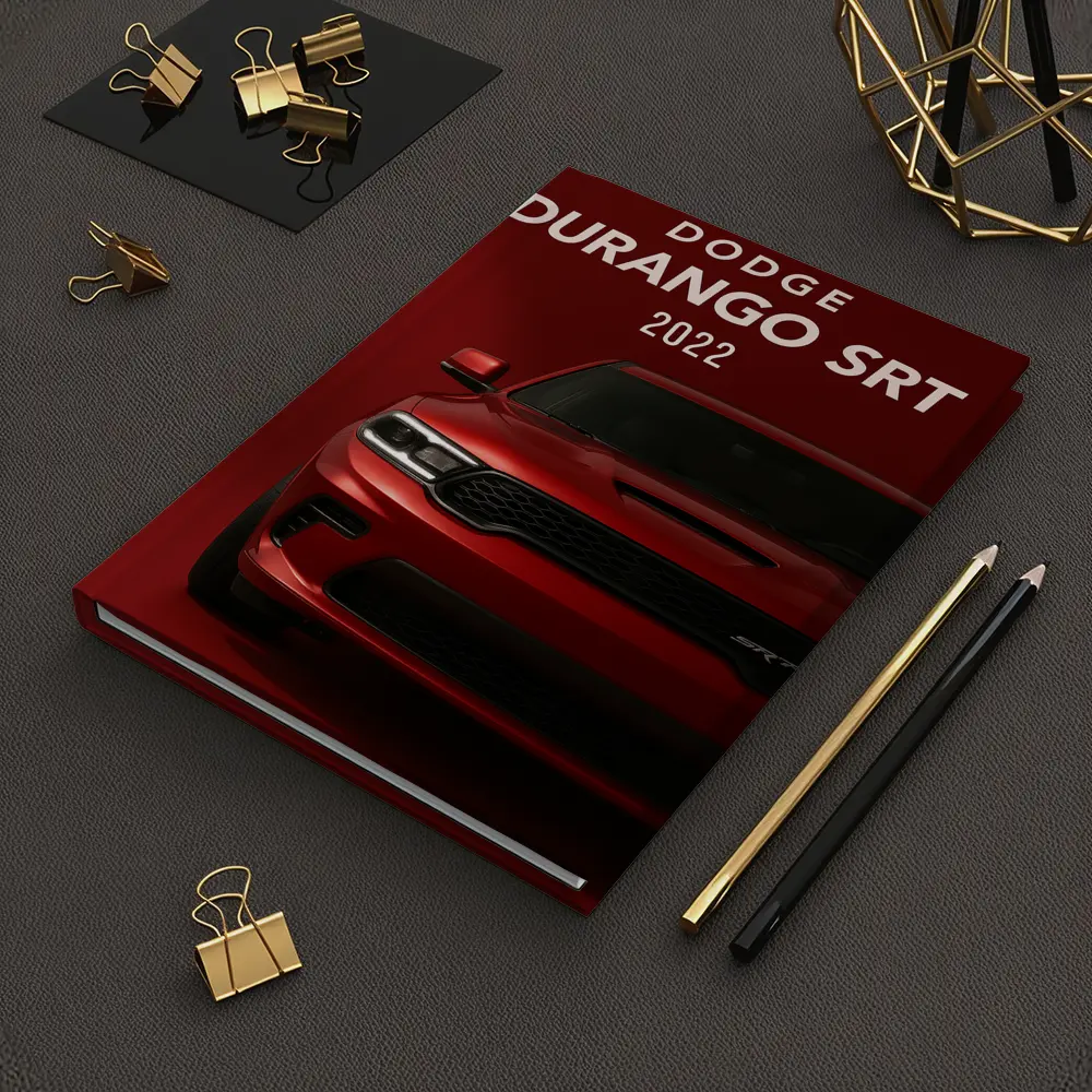 Dodge Durango SRT Red Background Front View – Notebooks