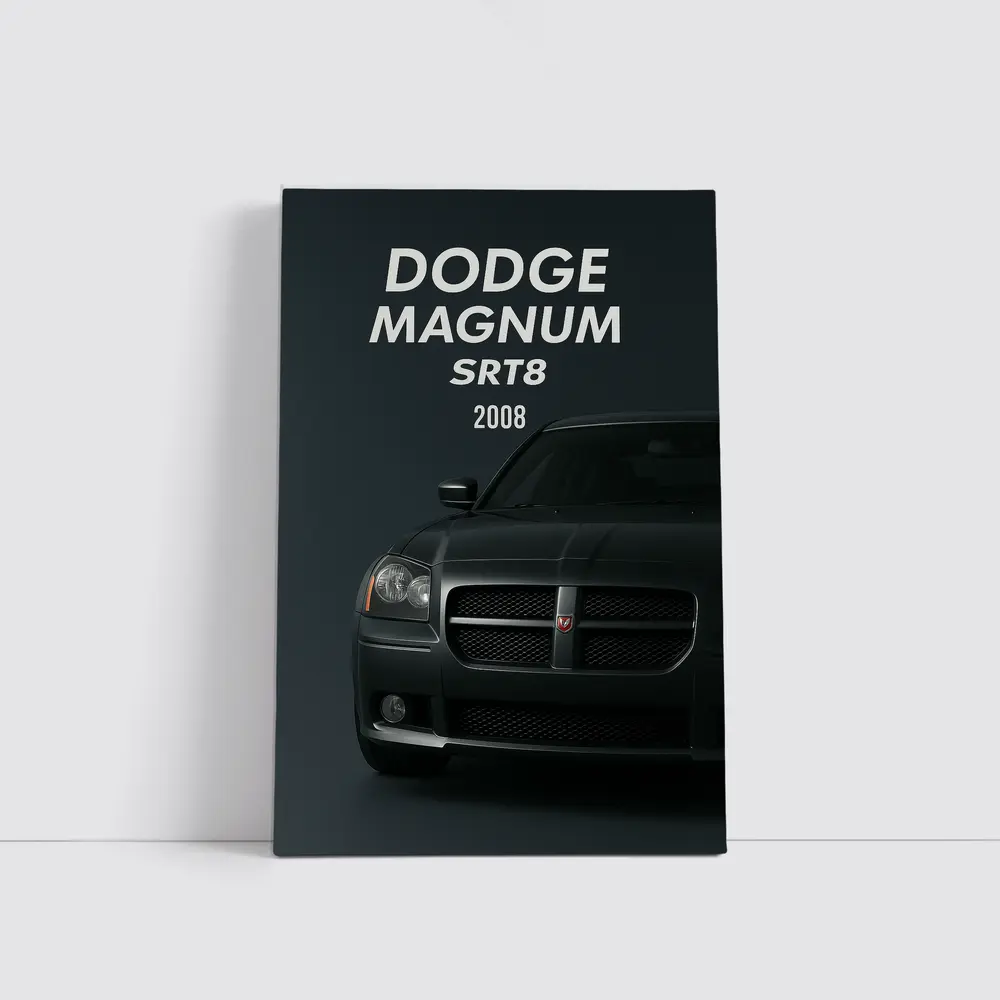 Dodge Magnum SRT8 Dark Studio Front View – Wall Art