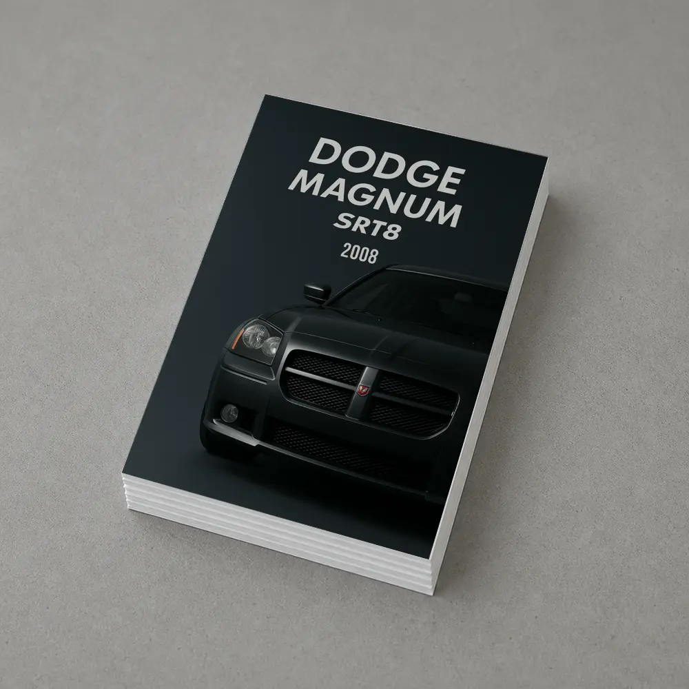Dodge Magnum SRT8 Dark Studio Front View – Postcards