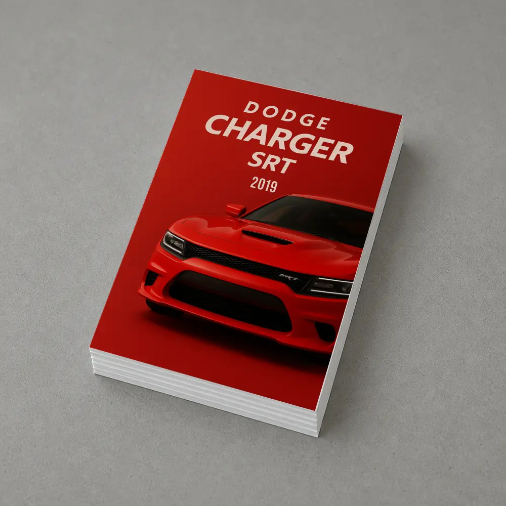Dodge Charger SRT Red Muscle Car Art – Postcards