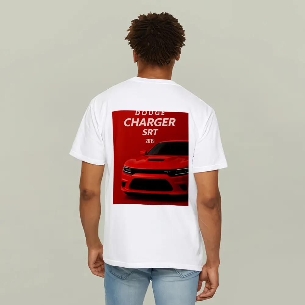 Dodge Charger SRT Red Muscle Car Art – T-Shirts