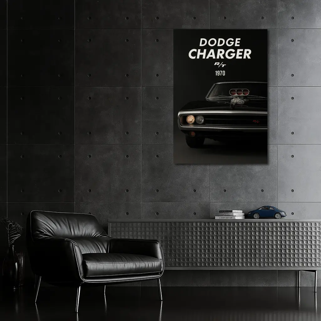 1970 Dodge Charger RT Classic Muscle Car – Wall Art