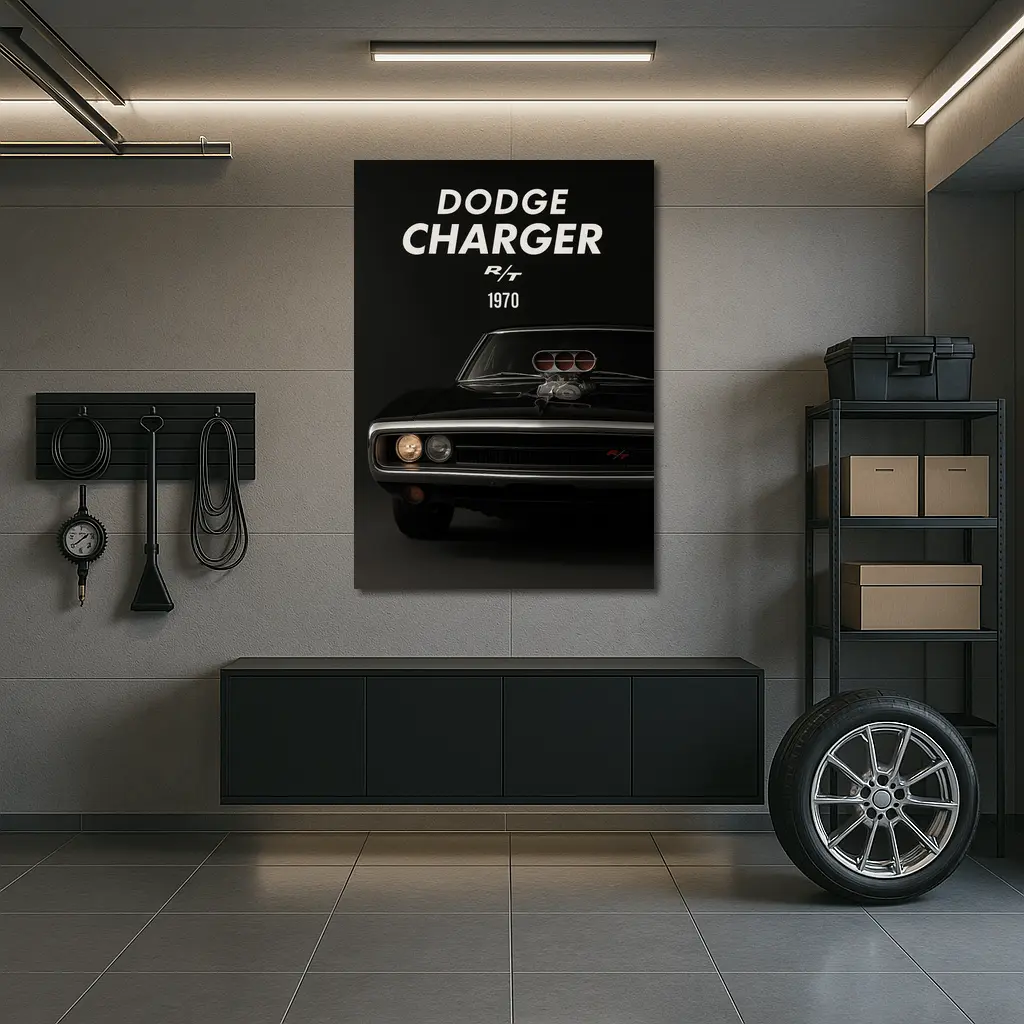 1970 Dodge Charger RT Classic Muscle Car – Wall Art