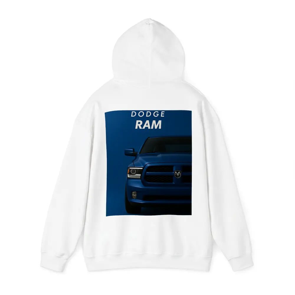 Dodge Ram Truck Blue Dark Background Art – Hoodies