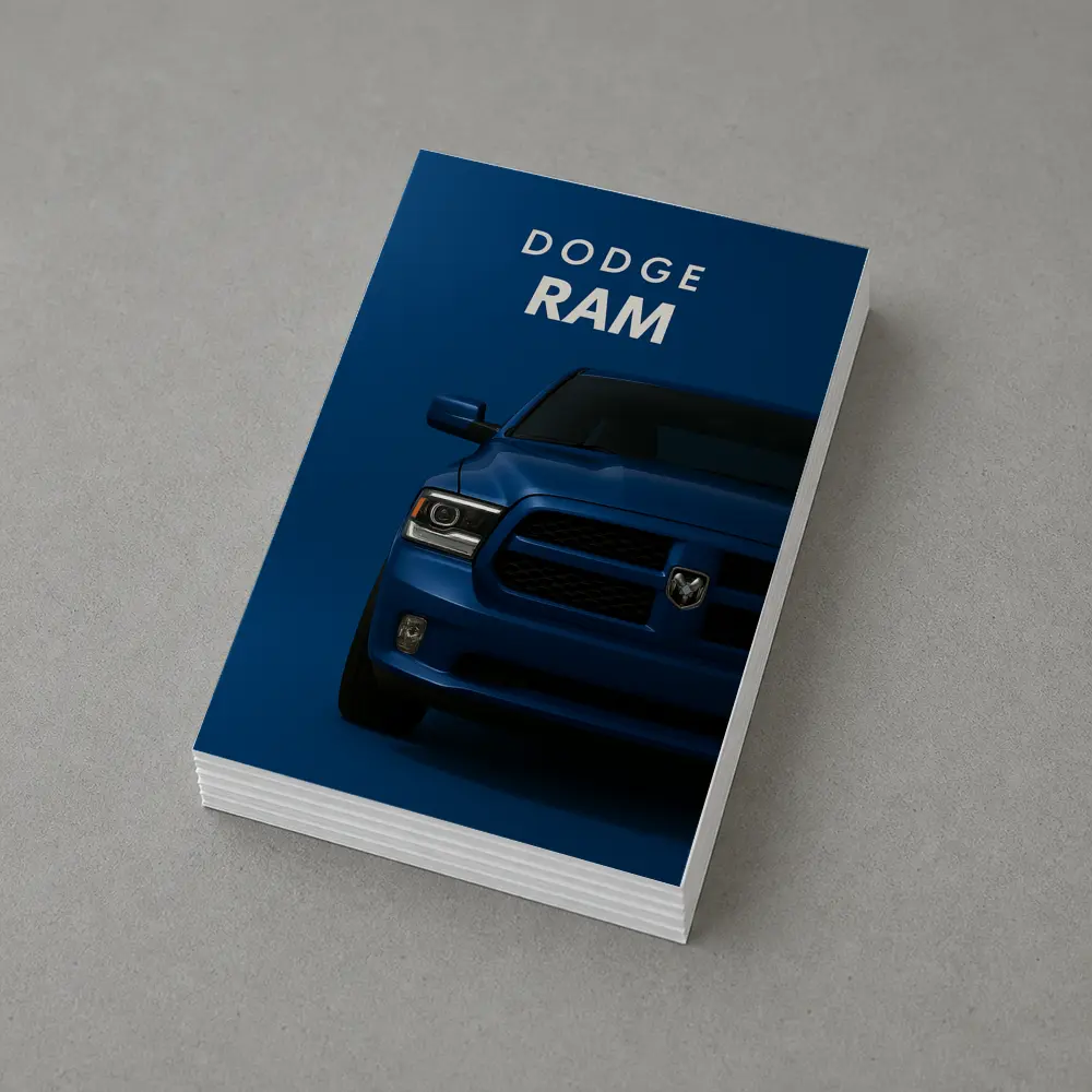 Dodge Ram Truck Blue Dark Background Art – Postcards