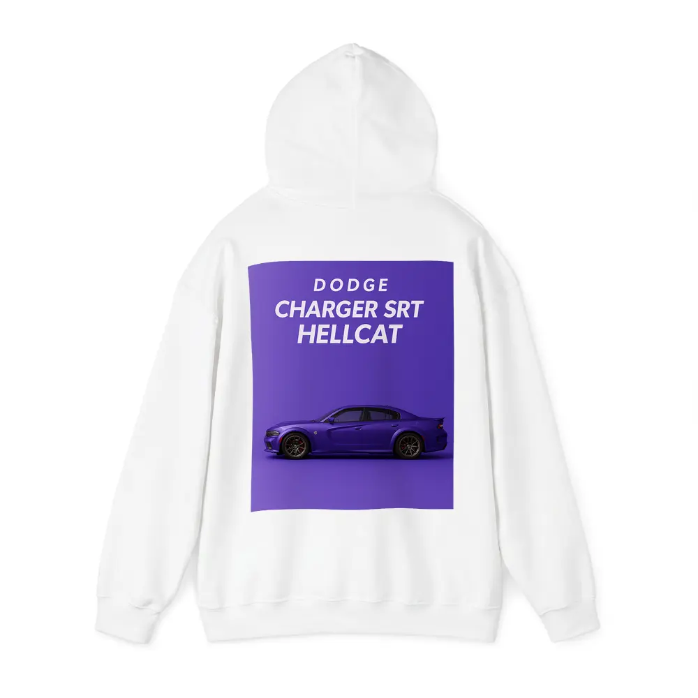 Dodge Charger SRT Hellcat Purple Background – Hoodies