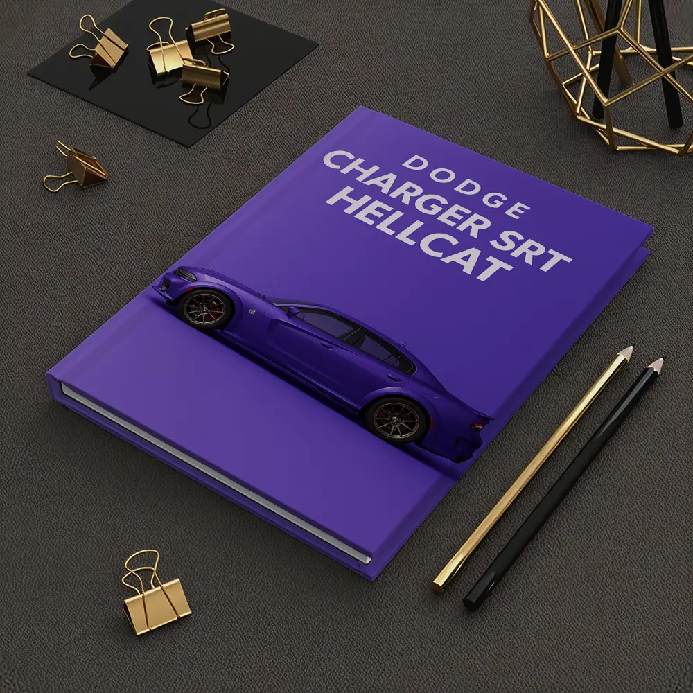 Dodge Charger SRT Hellcat Purple Background – Notebooks