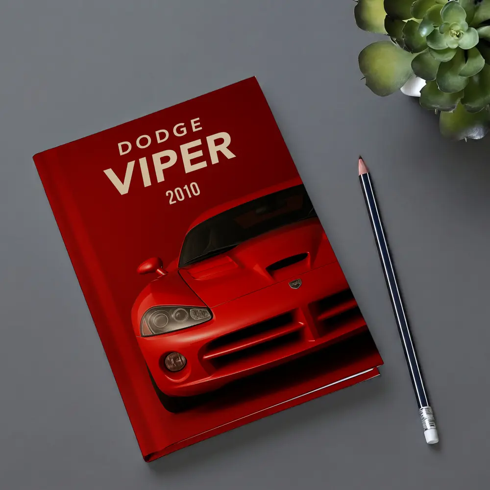 Dodge Viper Red Sports Car Front View – Notebooks