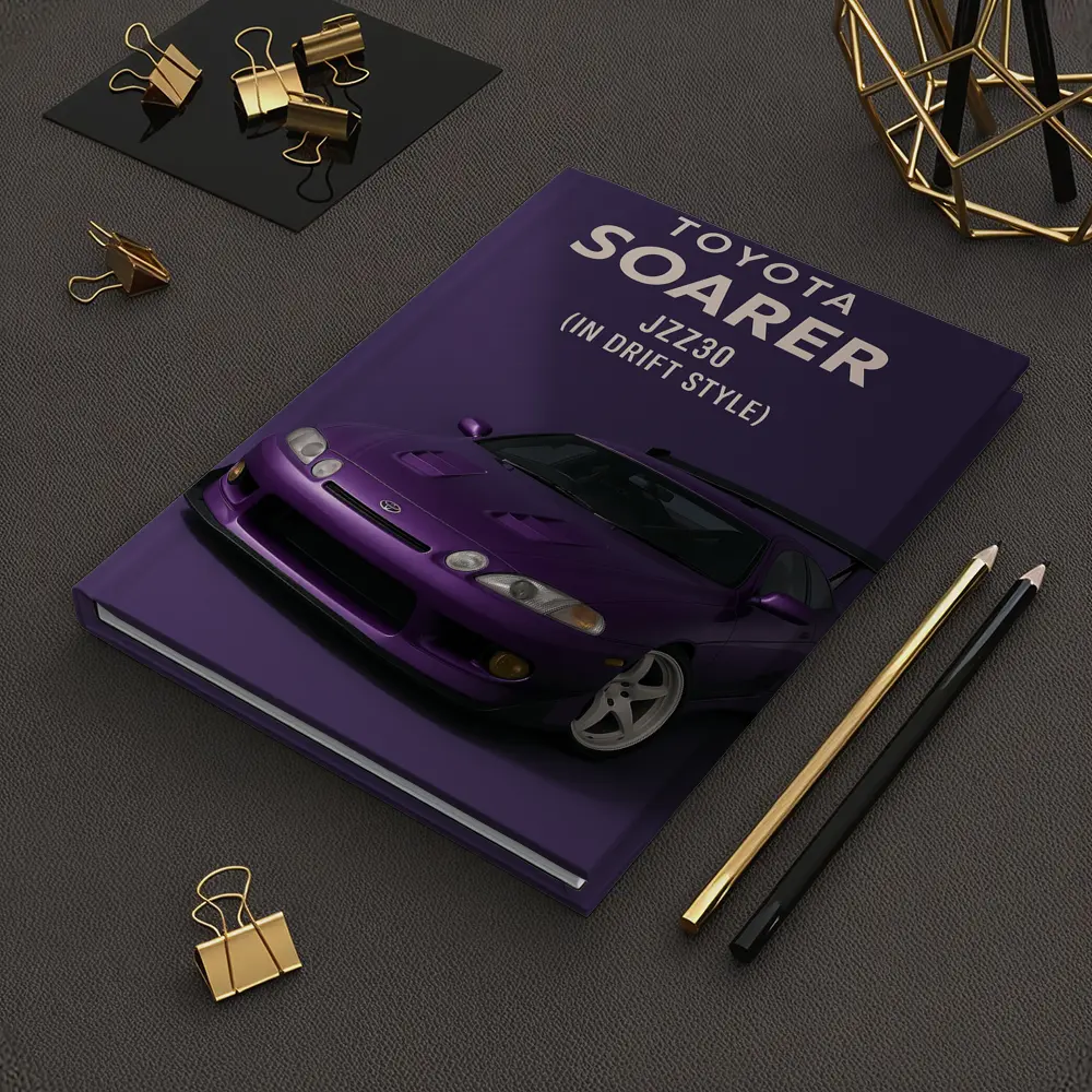 Toyota Soarer JZZ30 Purple Drift Style Art – Notebooks