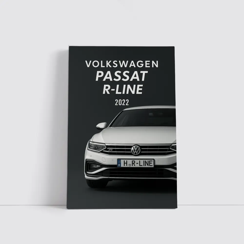 Volkswagen Passat R-Line Dark Studio – Wall Art
