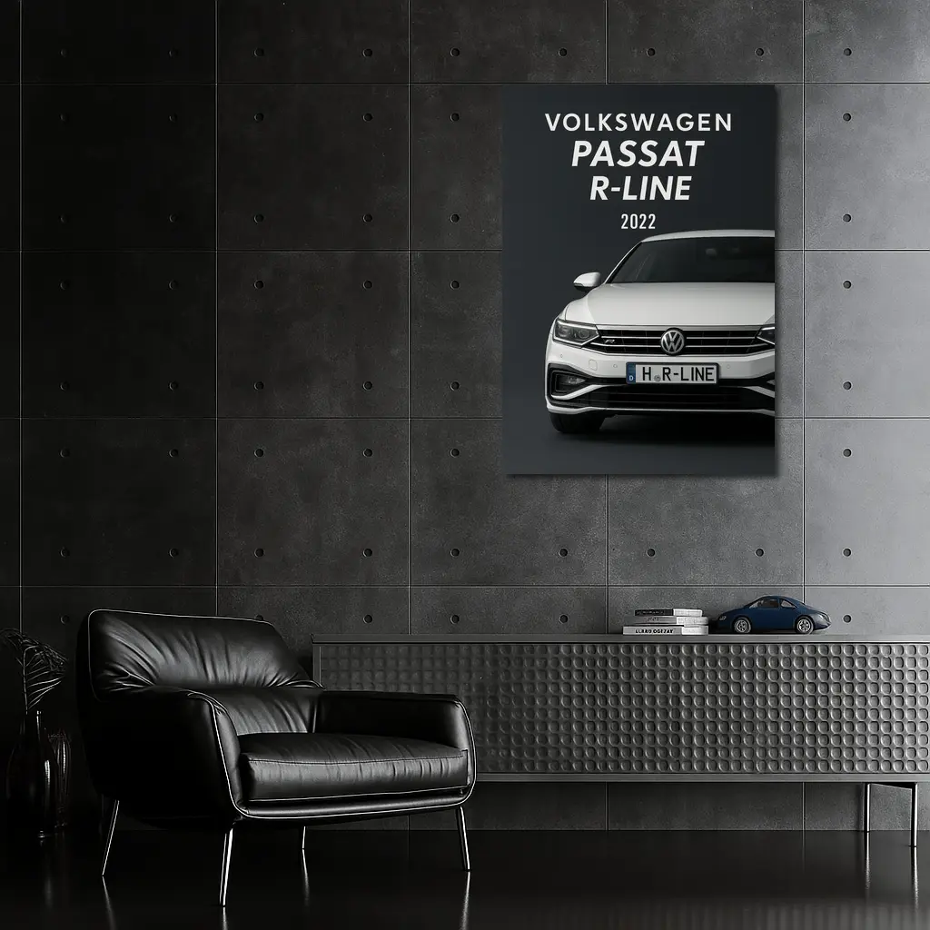 Volkswagen Passat R-Line Dark Studio – Wall Art