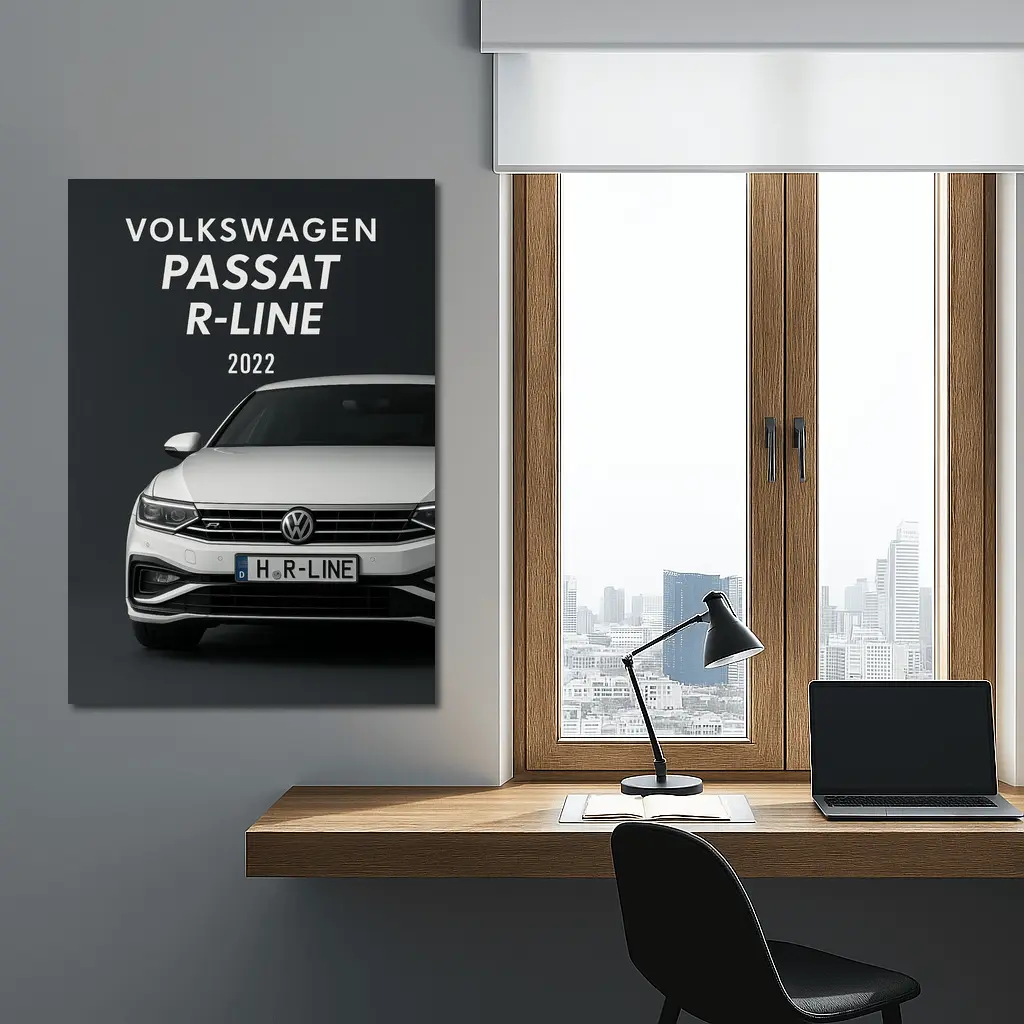 Volkswagen Passat R-Line Dark Studio – Wall Art