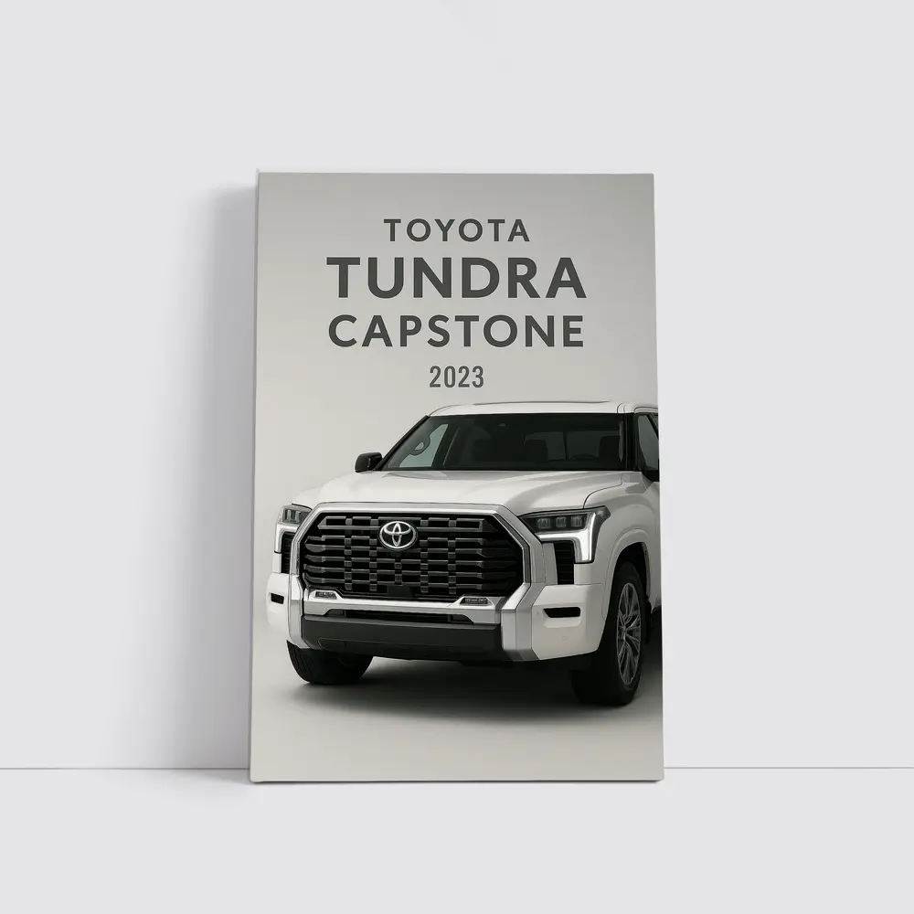 2023 Toyota Tundra Capstone White Truck – Wall Art