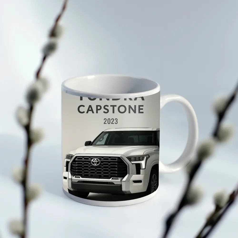 2023 Toyota Tundra Capstone White Truck – Mugs