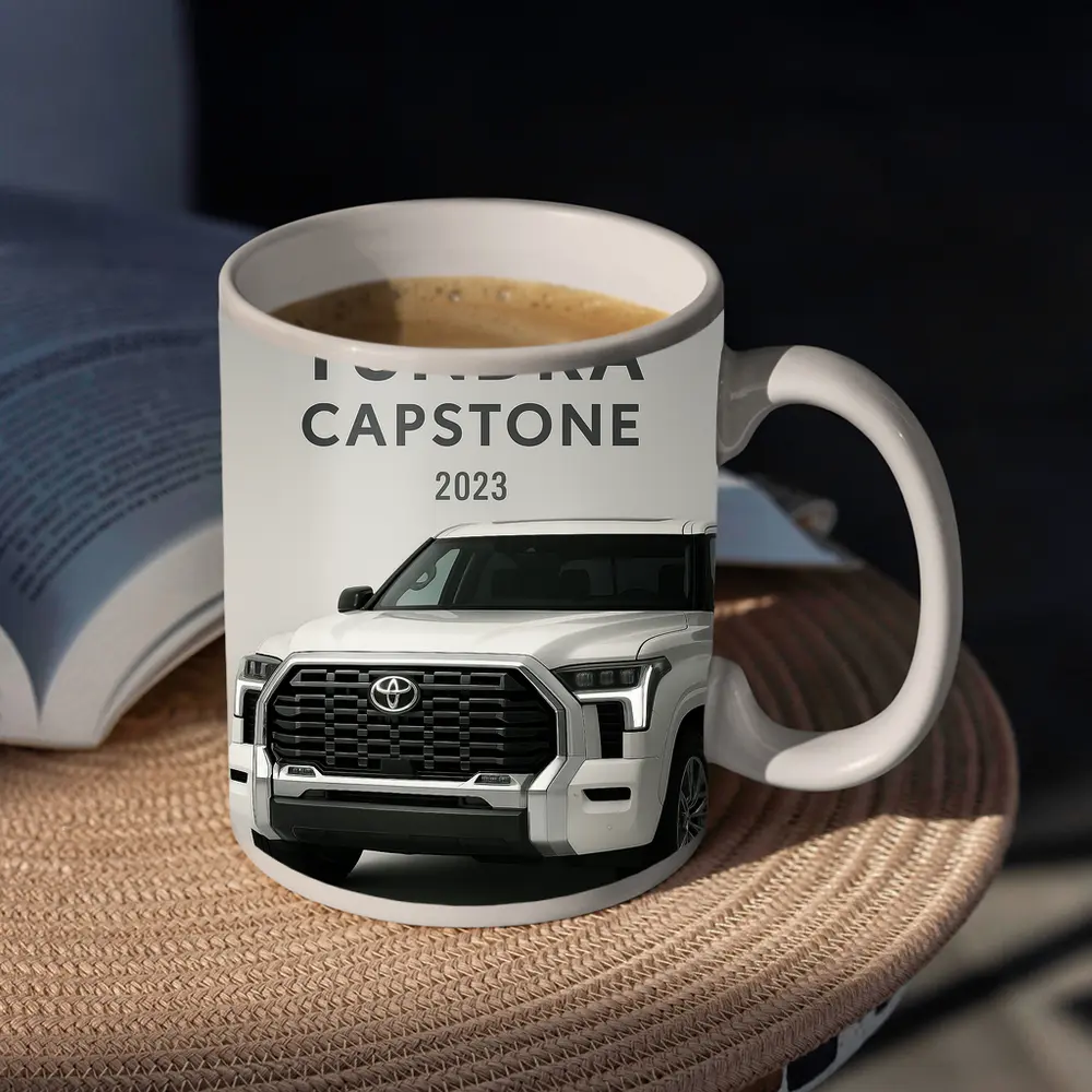 2023 Toyota Tundra Capstone White Truck – Mugs