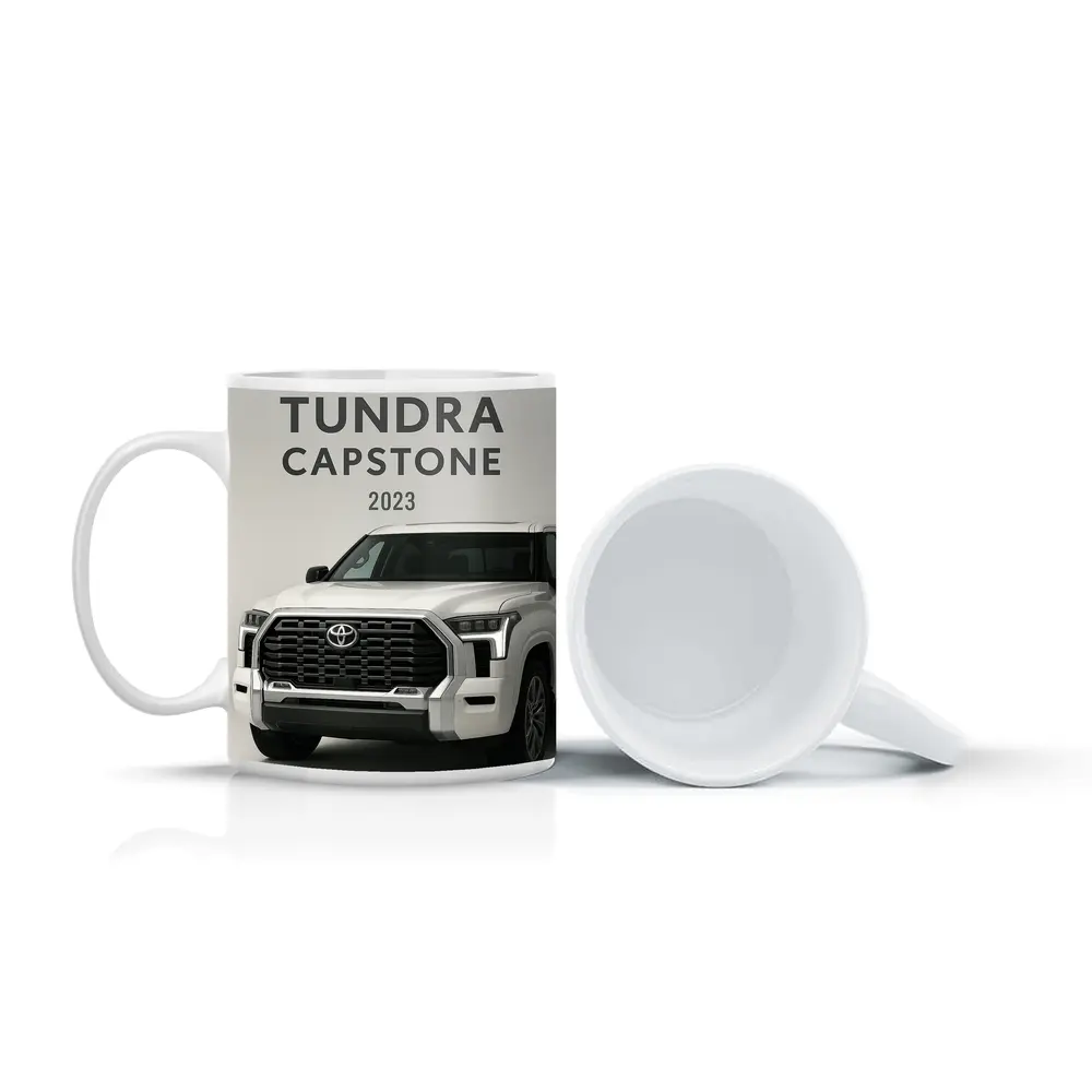 2023 Toyota Tundra Capstone White Truck – Mugs
