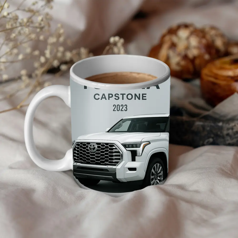 2023 Toyota Tundra Capstone White Truck – Mugs