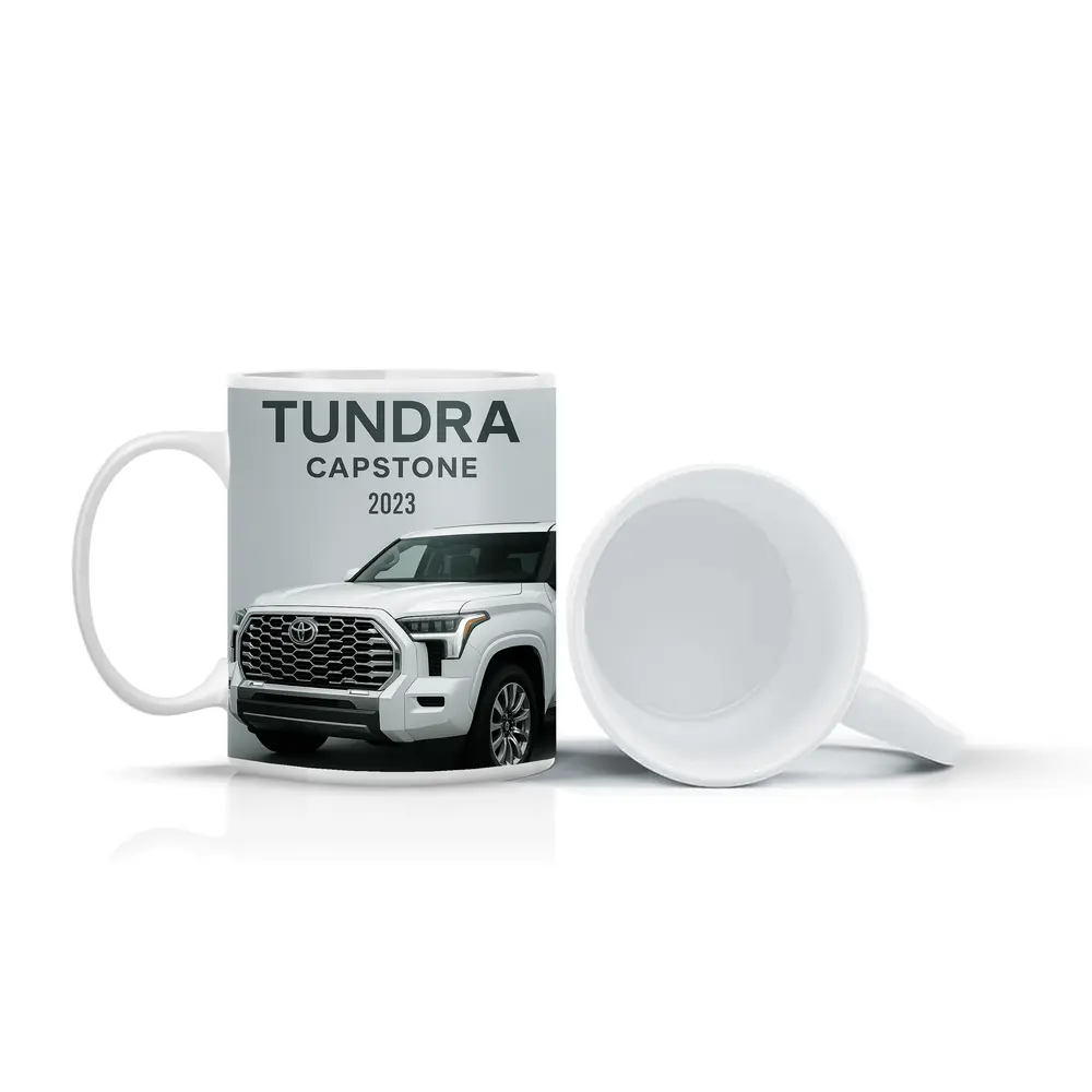 2023 Toyota Tundra Capstone White Truck – Mugs